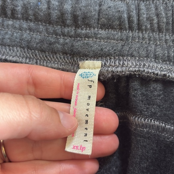 Free People Movement Size XS Dark Grey/Black High-Waisted Jogger Sweatpants - Picture 4 of 6